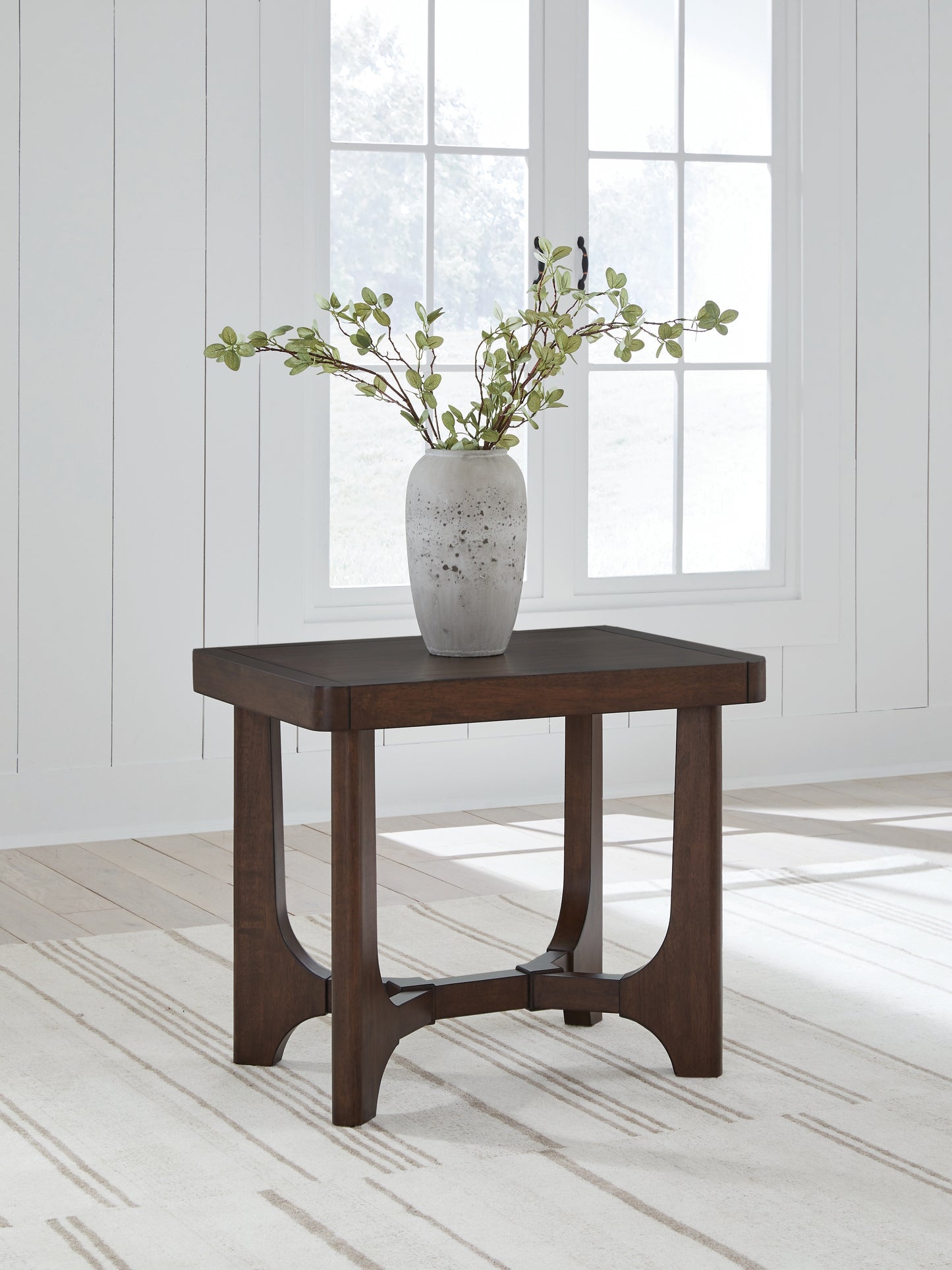 Stuart Furniture Outlet - Ashley Furniture - Korestone End Table - Rectangular End Table / Dark Brown - T438-3