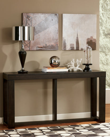 Stuart Furniture Outlet - Ashley Furniture - Watson Sofa/Console Table - Sofa Table / Dark Brown - T481-4