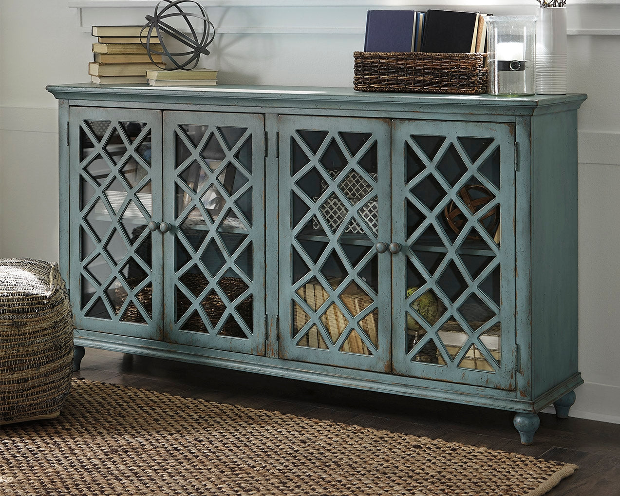 Stuart Furniture Outlet - Ashley Furniture - Mirimyn Accent Cabinet - Accent Cabinet / Antique White - T505-560