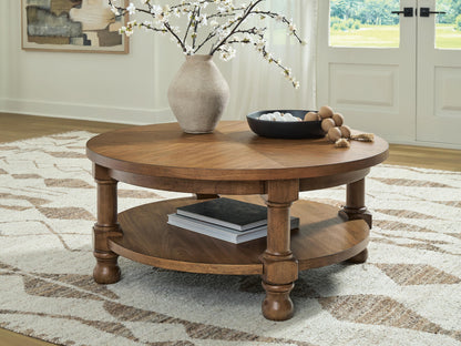Stuart Furniture Outlet - Ashley Furniture - Chadworth Coffee Table - Round Cocktail Table - T614-8