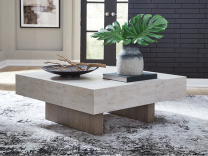 Stuart Furniture Outlet - Ashley Furniture - Jorlaina Coffee Table - Square Cocktail Table / Light Grayish Brown - T622-8