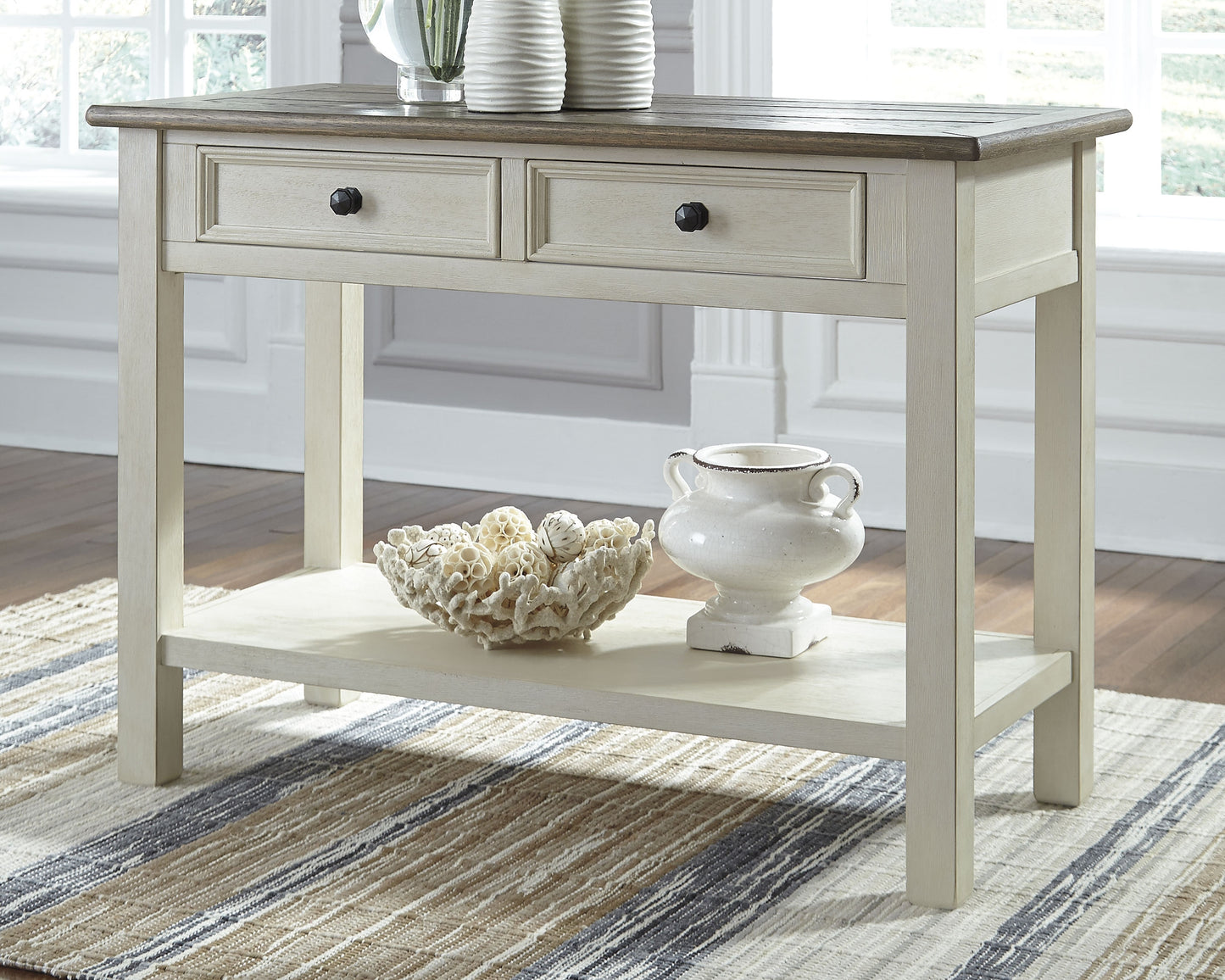 Stuart Furniture Outlet - Ashley Furniture - Bolanburg Sofa/Console Table - Sofa Table / Two-tone - T637-4
