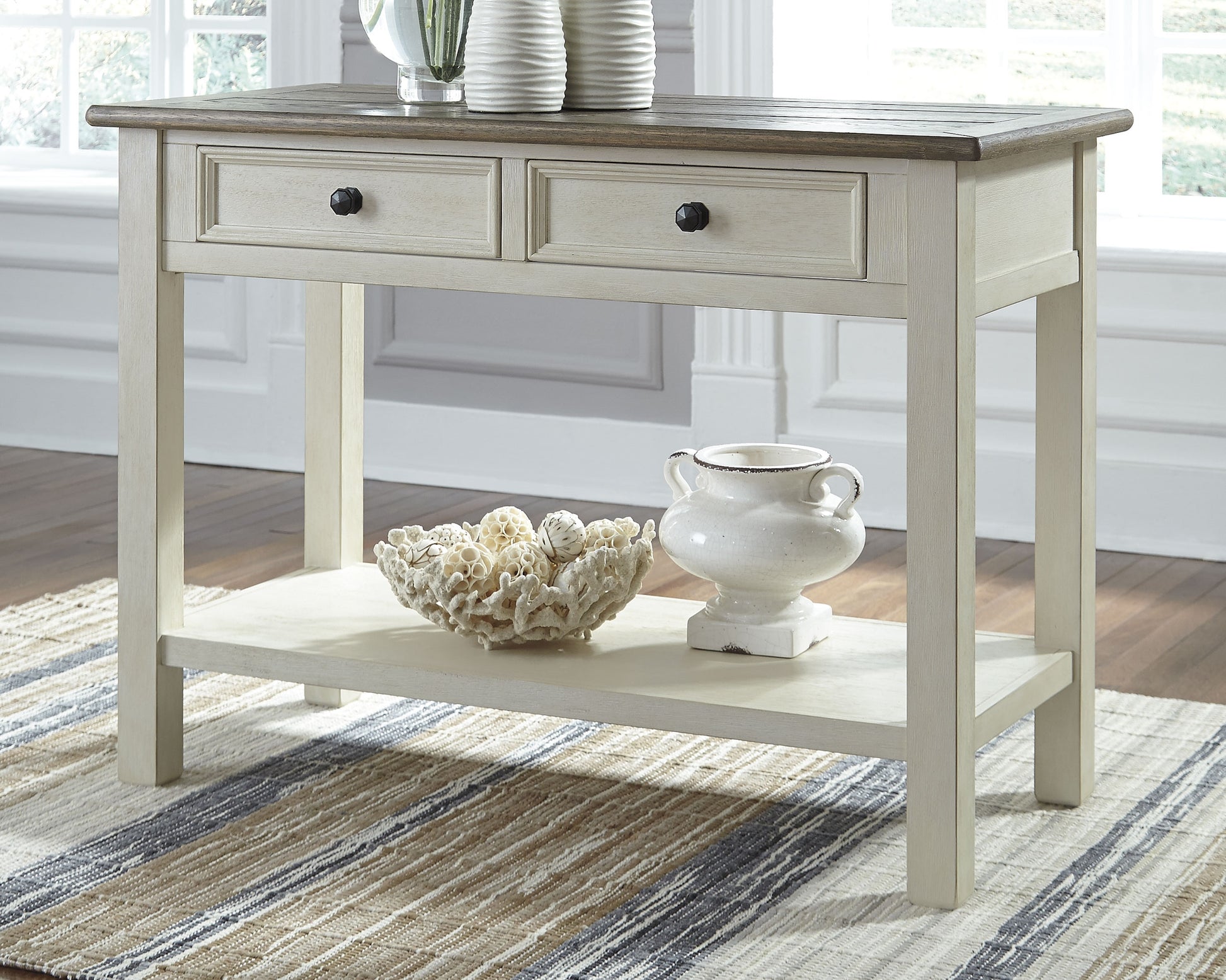 Stuart Furniture Outlet - Ashley Furniture - Bolanburg Sofa/Console Table - Sofa Table / Two-tone - T637-4