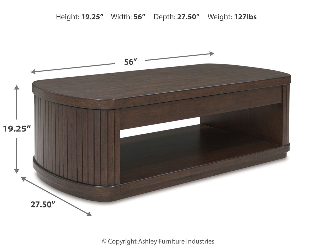 Korestone Lift-Top Coffee Table