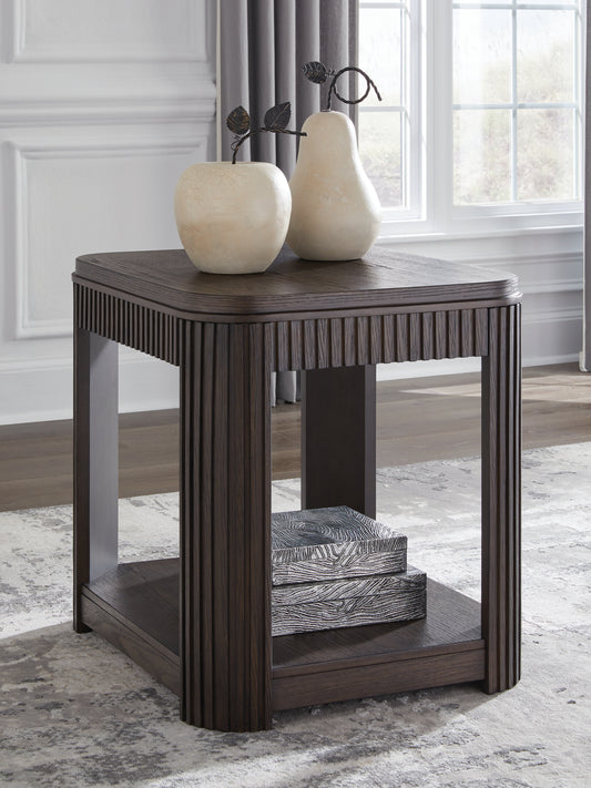 Stuart Furniture Outlet - Ashley Furniture - Carlibrie End Table - Rectangular End Table / Warm Brown - T700-3