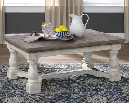 Stuart Furniture Outlet - Ashley Furniture - Havalance Coffee Table - Rectangular Cocktail Table / Gray/White - T814-1