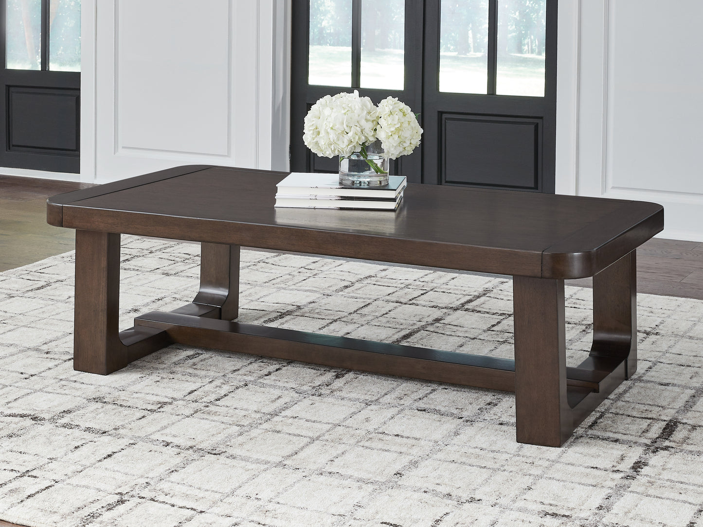 Stuart Furniture Outlet - Ashley Furniture - Breckington Coffee Table - Rectangular Cocktail Table / Dark Brown - T856-1