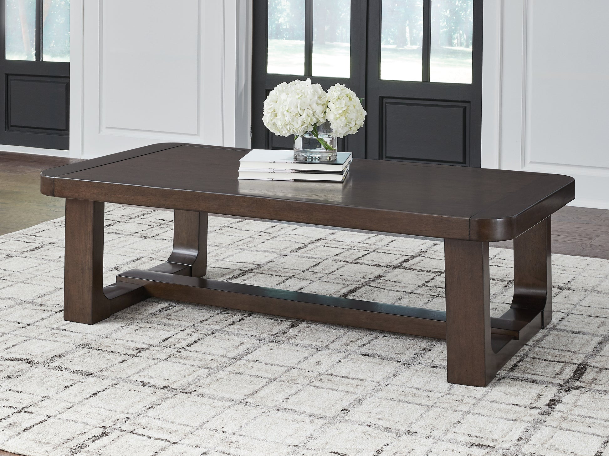 Stuart Furniture Outlet - Ashley Furniture - Breckington Coffee Table - Rectangular Cocktail Table / Dark Brown - T856-1