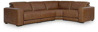 Stuart Furniture Outlet - Ashley Furniture - Magic Man Sectional - 4-Piece Power Reclining Sectional / Caramel - PCU10700S11