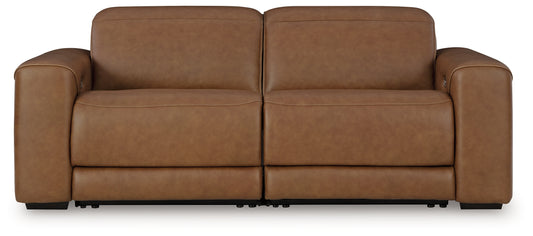 Stuart Furniture Outlet - Ashley Furniture - Magic Man Sectional - 6-Piece Power Reclining Sectional with Console / Caramel - PCU10700S8