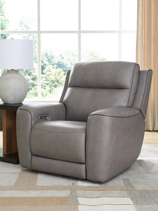 Stuart Furniture Outlet - Ashley Furniture - 5Z-Comfort Living Room - PWR REC Loveseat/CON/ADJ HDRST / Onyx - PCU1090218