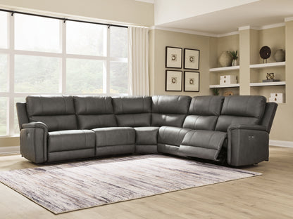 Stuart Furniture Outlet - Ashley Furniture - Bleckley Sectional - 5-Piece Power Reclining Sectional / Anchor - PCU12000S4