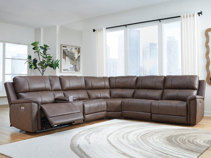 Stuart Furniture Outlet - Ashley Furniture - Bleckley Sectional - 6-Piece Power Reclining Sectional / Espresso - PCU12001S5