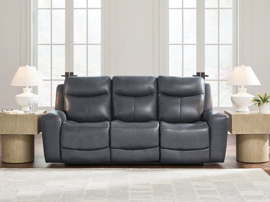Stuart Furniture Outlet - Ashley Furniture - Next Move Living Room - PWR REC Loveseat/CON/ADJ HDRST / Mahogany - PCU1210218