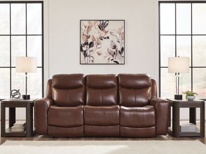 Stuart Furniture Outlet - Ashley Furniture - Next Move Living Room - PWR REC Sofa with ADJ Headrest / Mahogany - PCU1210215