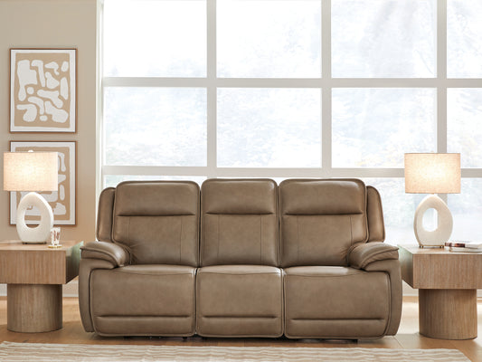 Stuart Furniture Outlet - Ashley Furniture - Glencroft Living Room - PWR REC Sofa with ADJ Headrest - PCU1240015