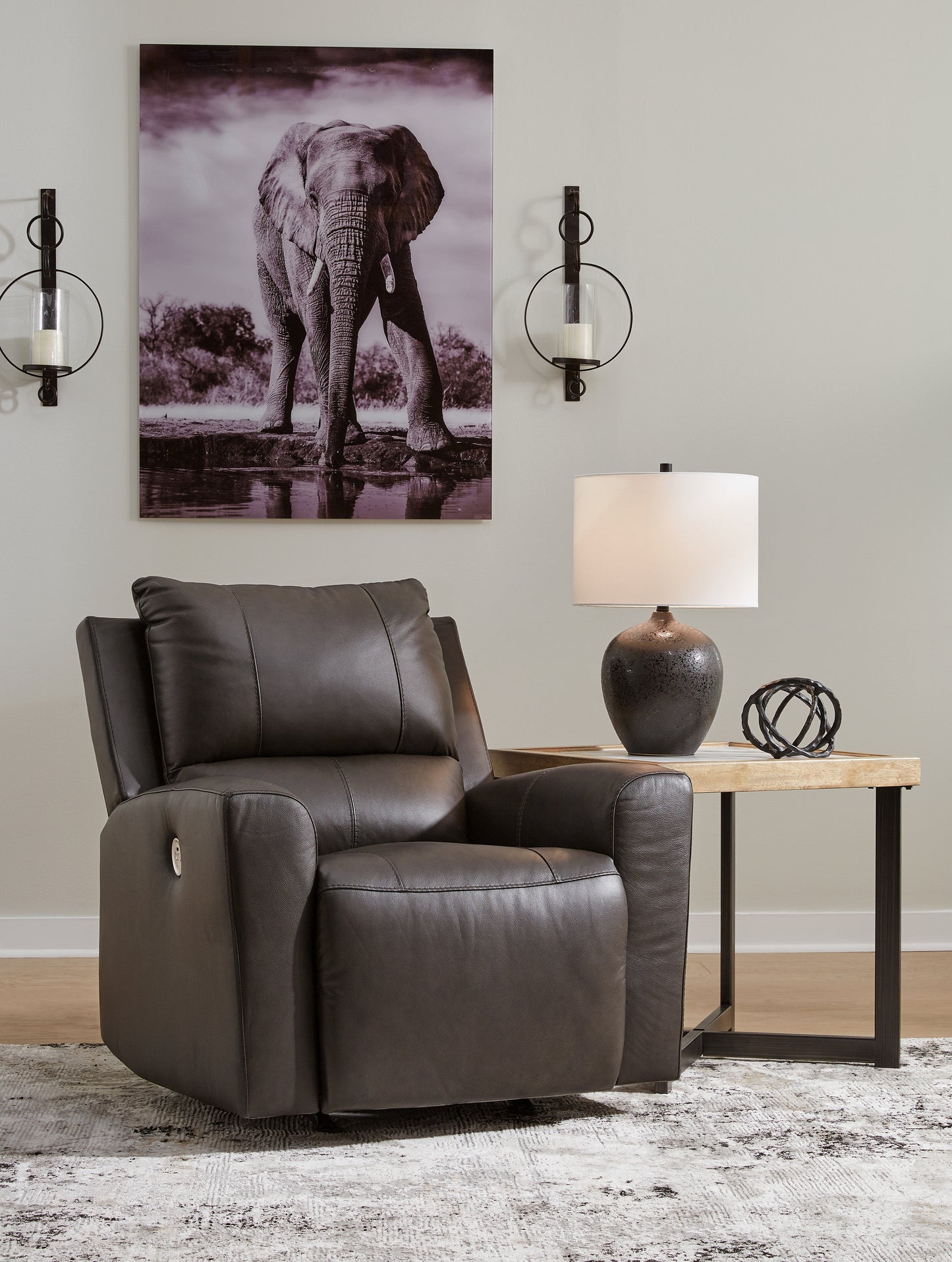 Stuart Furniture Outlet - Ashley Furniture - Boxmere Living Room - Power Rocker Recliner / Storm - U1310098