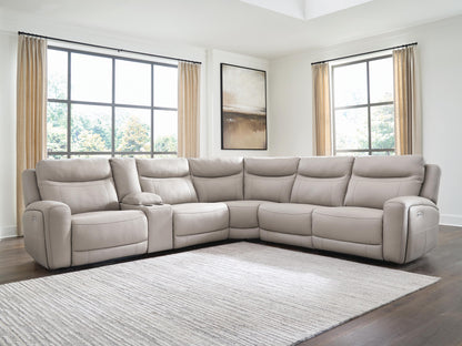 Stuart Furniture Outlet - Ashley Furniture - Gravier Sectional - 6-Piece Power Reclining Sectional with Storage Console - U13300S5