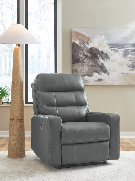 Stuart Furniture Outlet - Ashley Furniture - Pennacle Pier Living Room - PWR Recliner/ADJ Headrest - PCU1350113