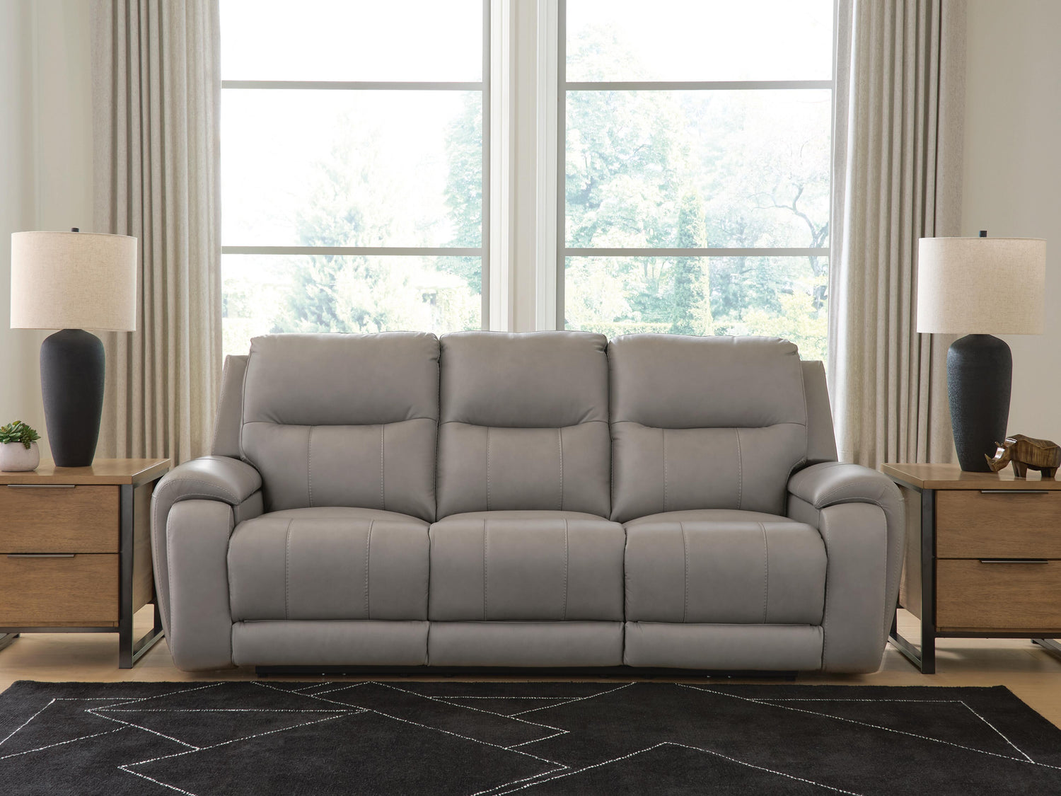 Stuart Furniture Outlet - Ashley Furniture - Real Moments Living Room - PWR REC Sofa w/Audio Seating - PCU1370015A