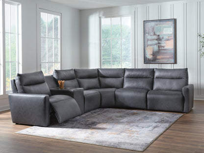 Stuart Furniture Outlet - Ashley Furniture - ModZ Sectional - 6-Piece Power Reclining Sectional with Audio Console - U14001S9