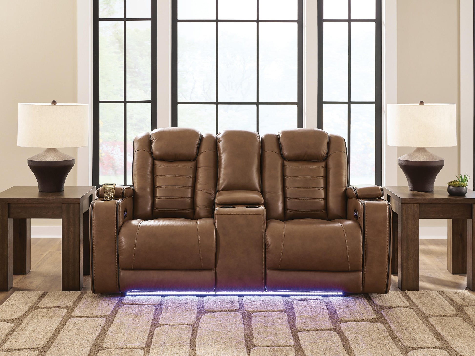 Stuart Furniture Outlet - Ashley Furniture - Gruaro Living Room - PWR REC Loveseat/CON/ADJ HDRST - PCU1420018