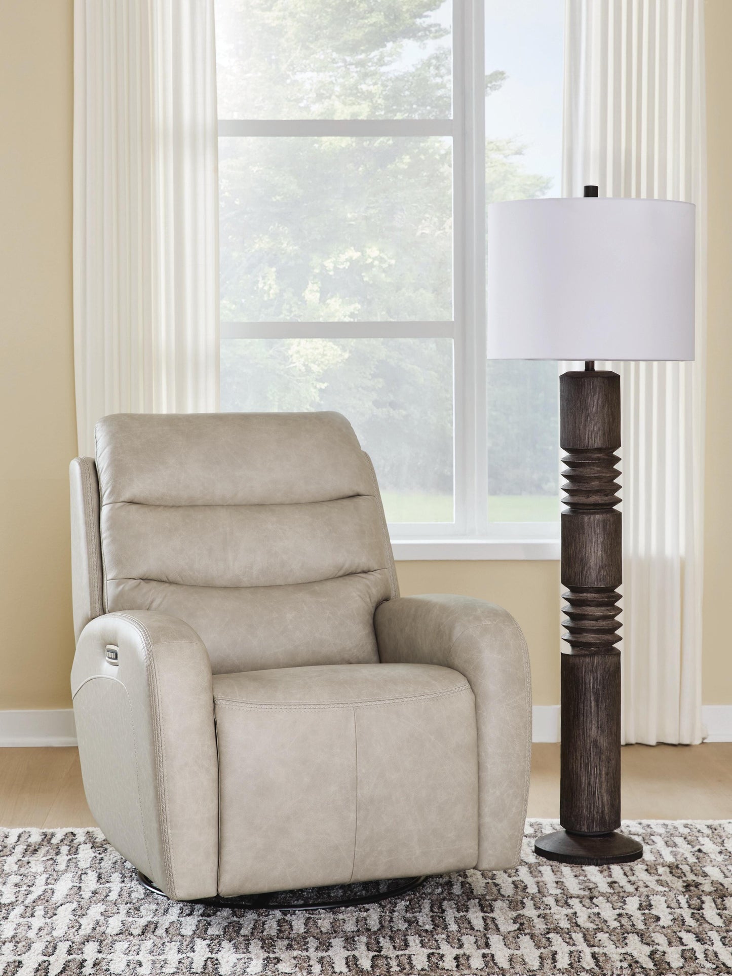 Stuart Furniture Outlet - Ashley Furniture - Motion-Max Living Room - Swivel Glider Power Recliner - PCU1550095