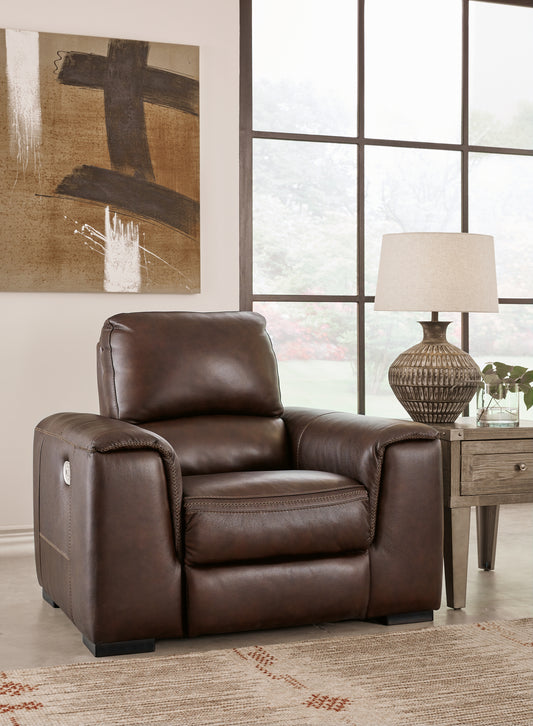 Stuart Furniture Outlet - Ashley Furniture - Alessandro Living Room - PWR Recliner/ADJ Headrest / Garnet - U2550113