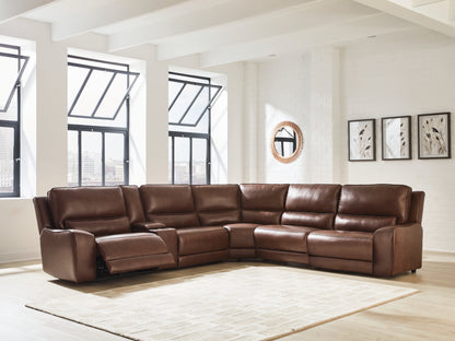Stuart Furniture Outlet - Ashley Furniture - DeepWakes Sectional - 6-Piece Reclining Sectional with Storage Console / Canyon - PCU62607S36