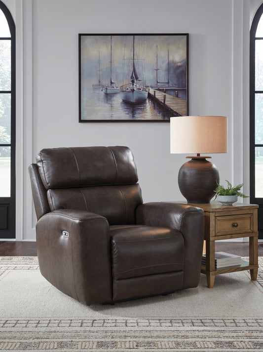 Stuart Furniture Outlet - Ashley Furniture - Crossplex Living Room - PWR REC Loveseat/CON/ADJ HDRST / Smoke - PCU6450618