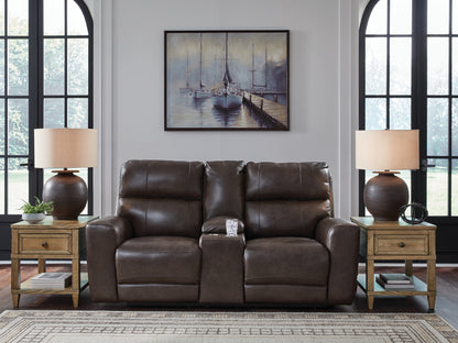 Stuart Furniture Outlet - Ashley Furniture - Crossplex Living Room - PWR REC Loveseat/CON/ADJ HDRST / Smoke - PCU6450618
