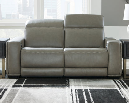 Stuart Furniture Outlet - Ashley Furniture - Correze Sectional - 2-Piece Power Reclining Sectional / Gray - U94202S10
