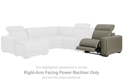 Stuart Furniture Outlet - Ashley Furniture - Correze Sectional - RAF Zero Wall Power Recliner / Gray - U9420262