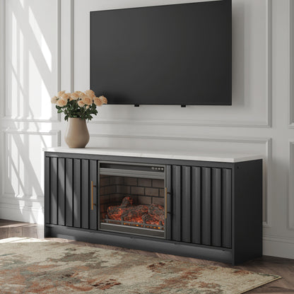 Stuart Furniture Outlet - Ashley Furniture - Cadmori 63" TV Stand with Electric Fireplace - 63" TV Stand with Electric Fireplace - W2616W2