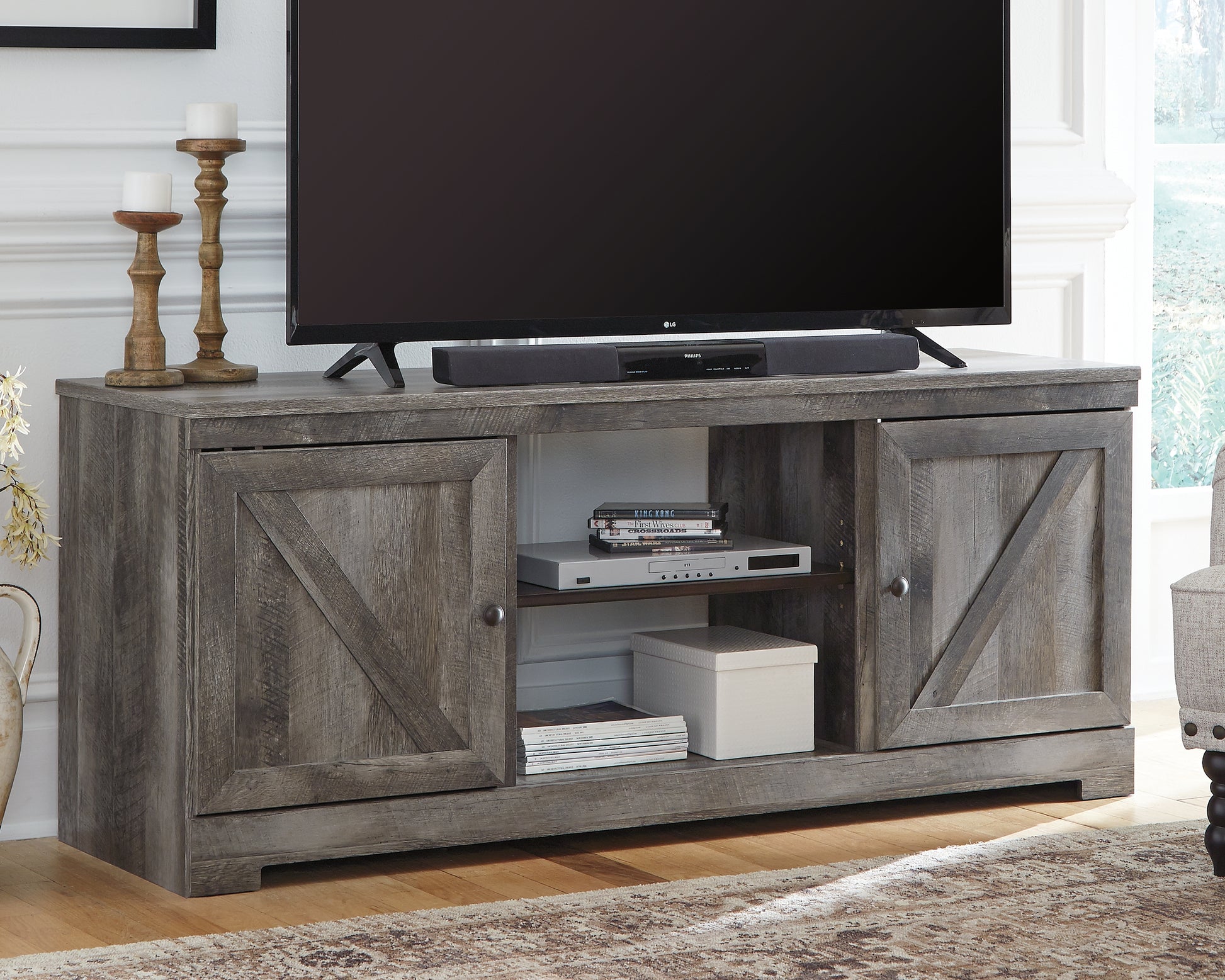 Stuart Furniture Outlet - Ashley Furniture - Wynnlow TV Stand - 63" / Gray - W440-68