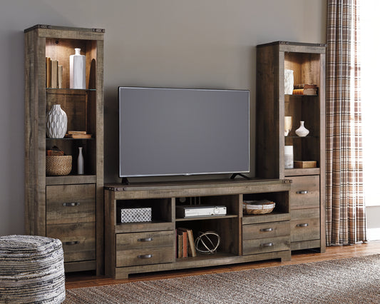 Stuart Furniture Outlet - Ashley Furniture - Trinell 3-Piece Entertainment Center - 3-Piece Entertainment Center / Brown - W446W18