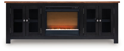 Wildenauer 76" TV Stand with Electric Fireplace