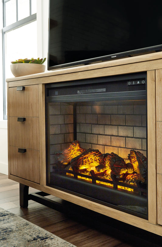Stuart Furniture Outlet - Ashley Furniture - Entertainment Accessories Electric Infrared Fireplace Insert - Electric Infrared Fireplace Insert / Black - W100-121