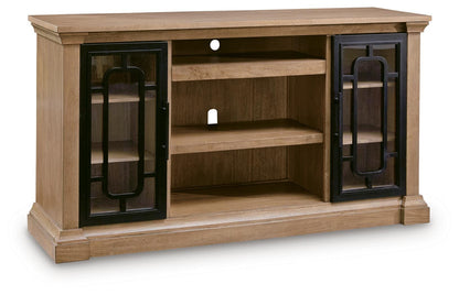 Stuart Furniture Outlet - Ashley Furniture - Wittenmyer TV Stand - 72" / Natural/Black - W794-68