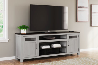 Stuart Furniture Outlet - Ashley Furniture - Darborn 88" TV Stand - 88" / Gray/Brown - W796-68