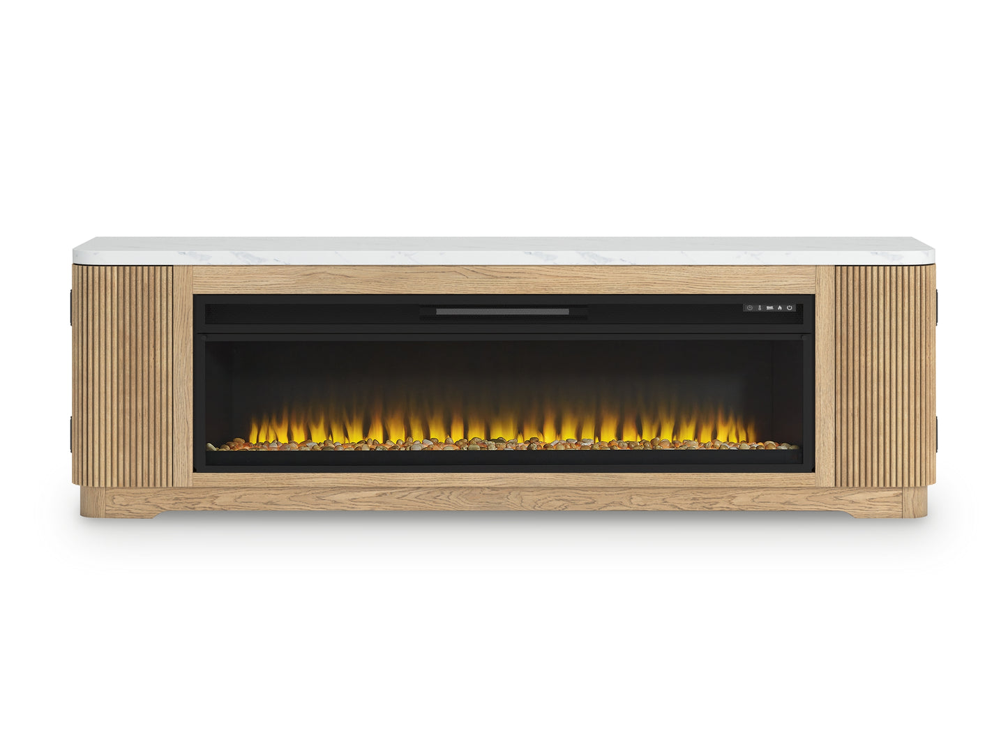 Camdill 80" TV Stand with Electric Fireplace