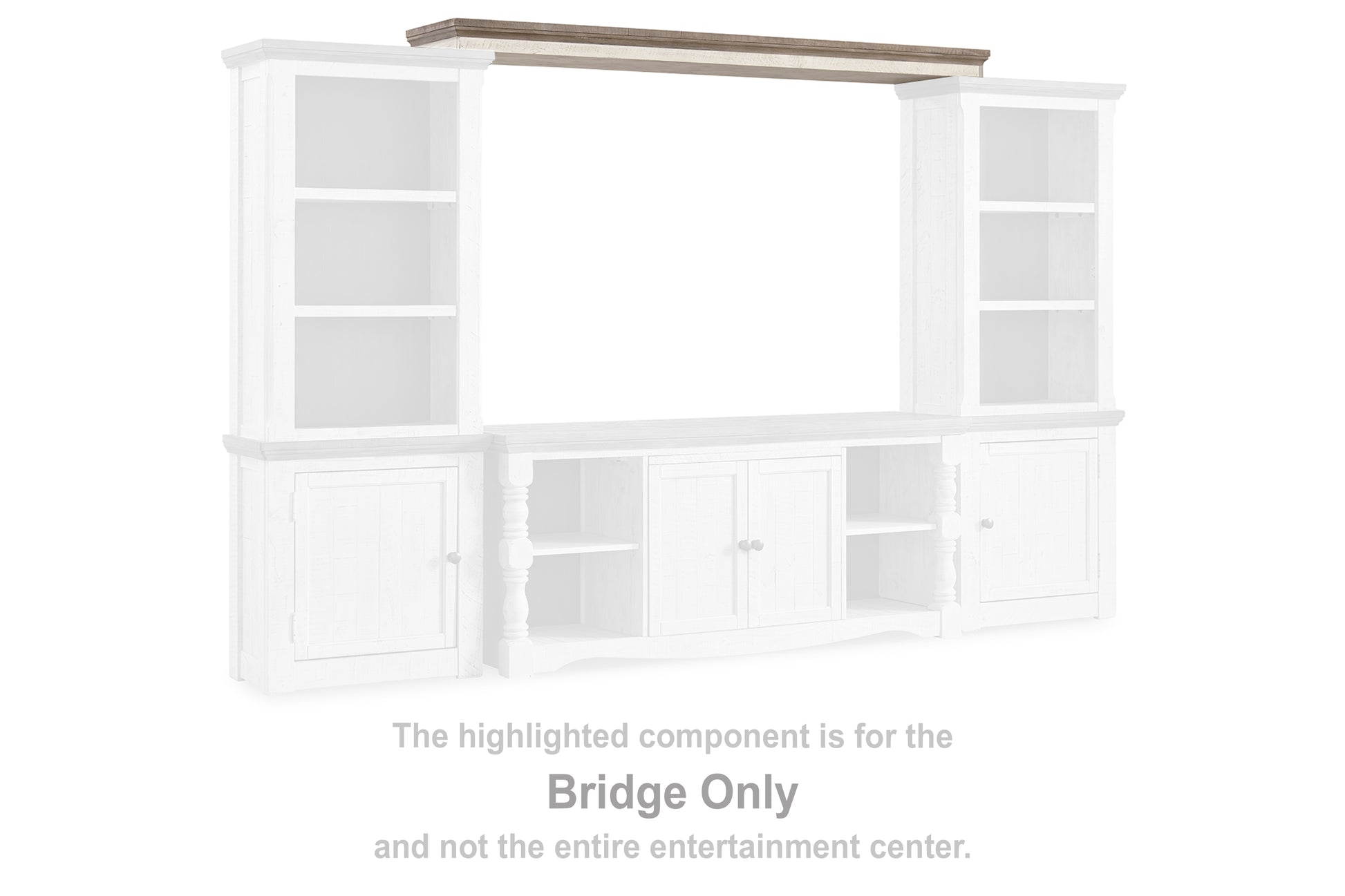 Stuart Furniture Outlet - Ashley Furniture - Havalance Entertainment Center - Bridge / Two-tone - W814-35